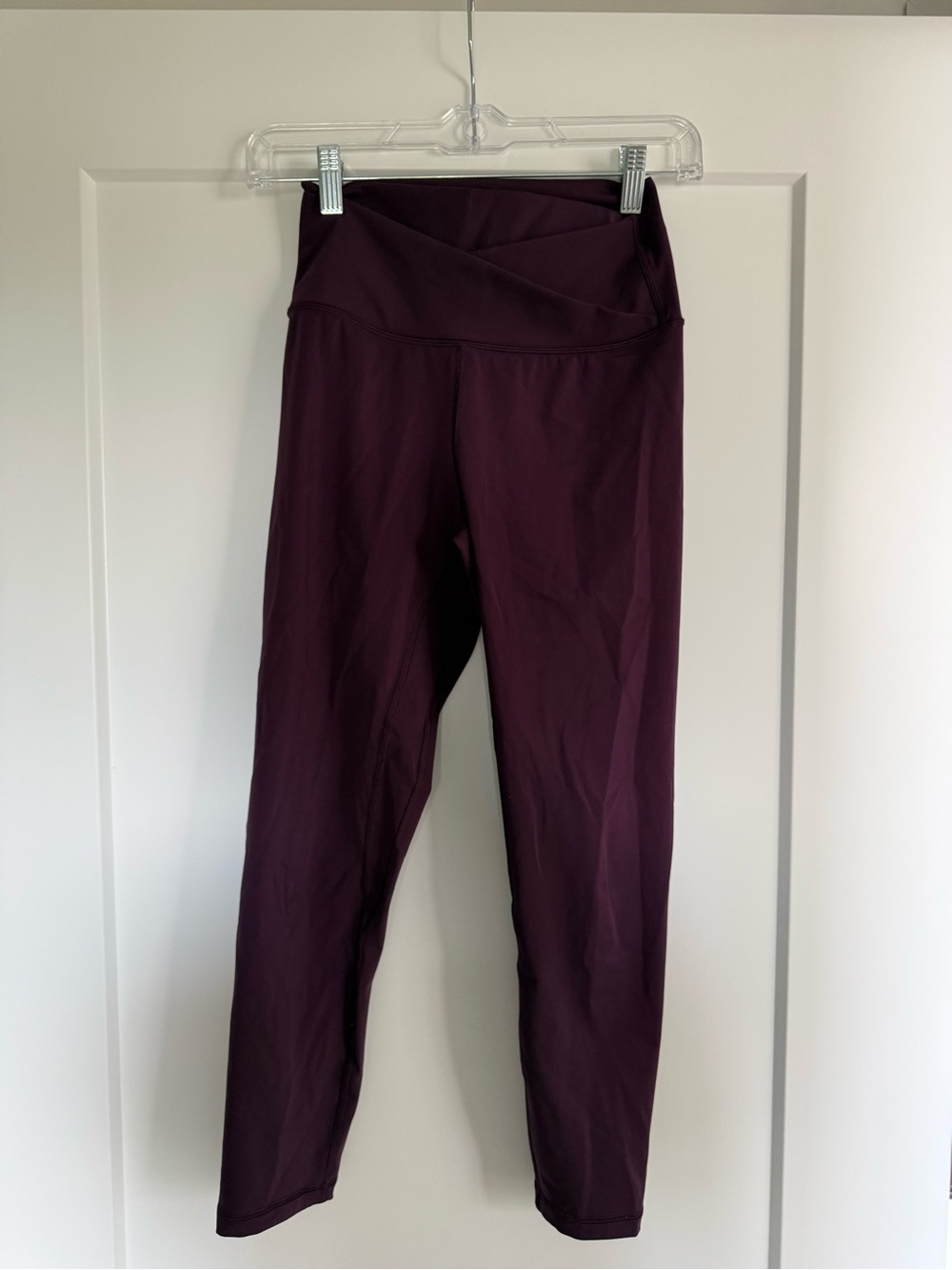 P'tula Crisscross Waist Leggings - Plum
